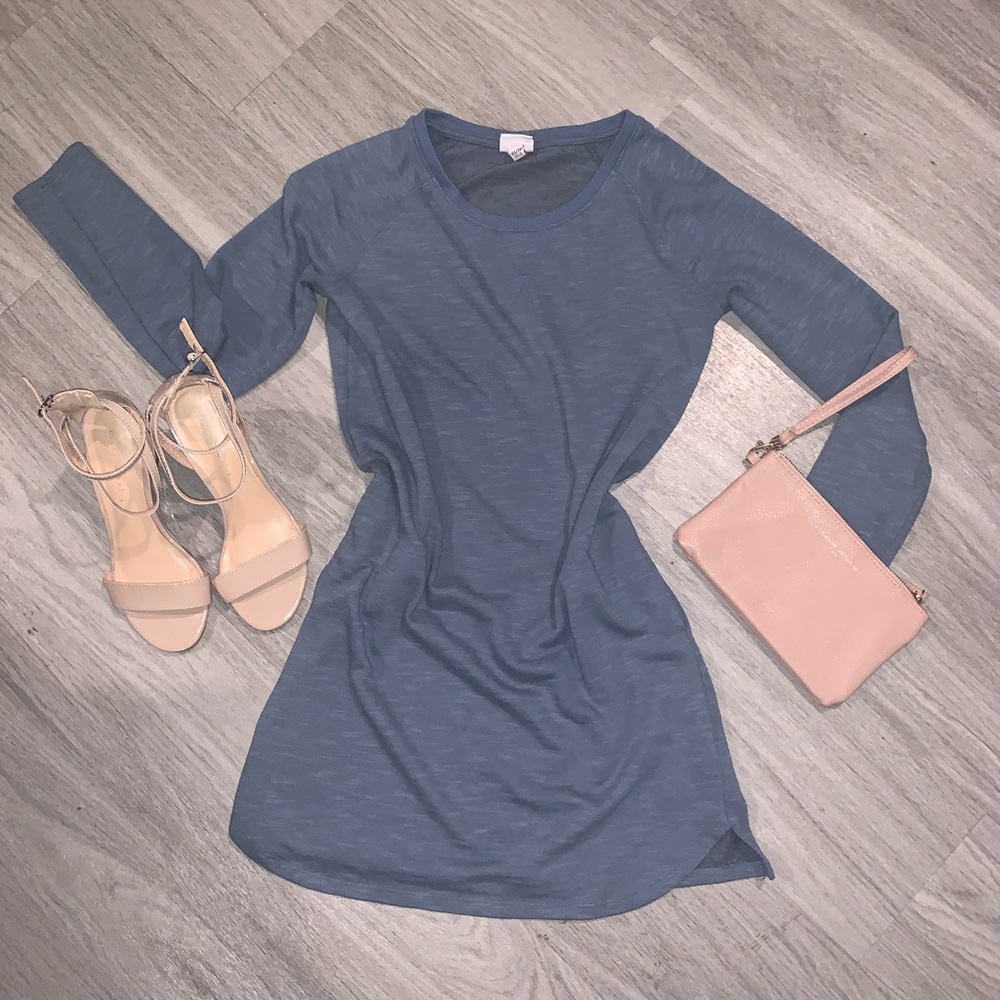Knit long sleeve dress